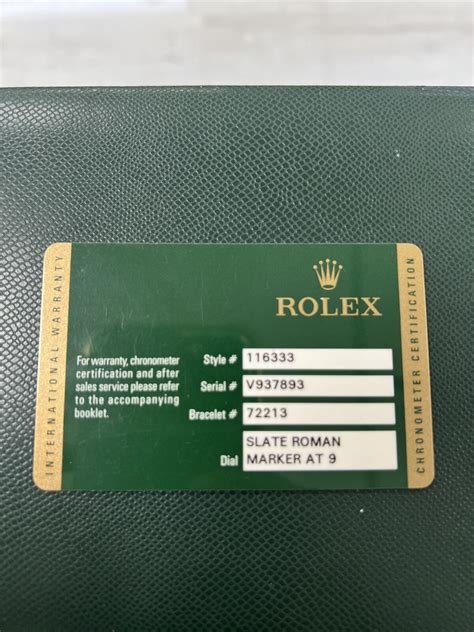 rolex papers|rolex warranty card for sale.